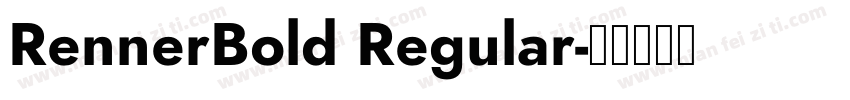 RennerBold Regular字体转换